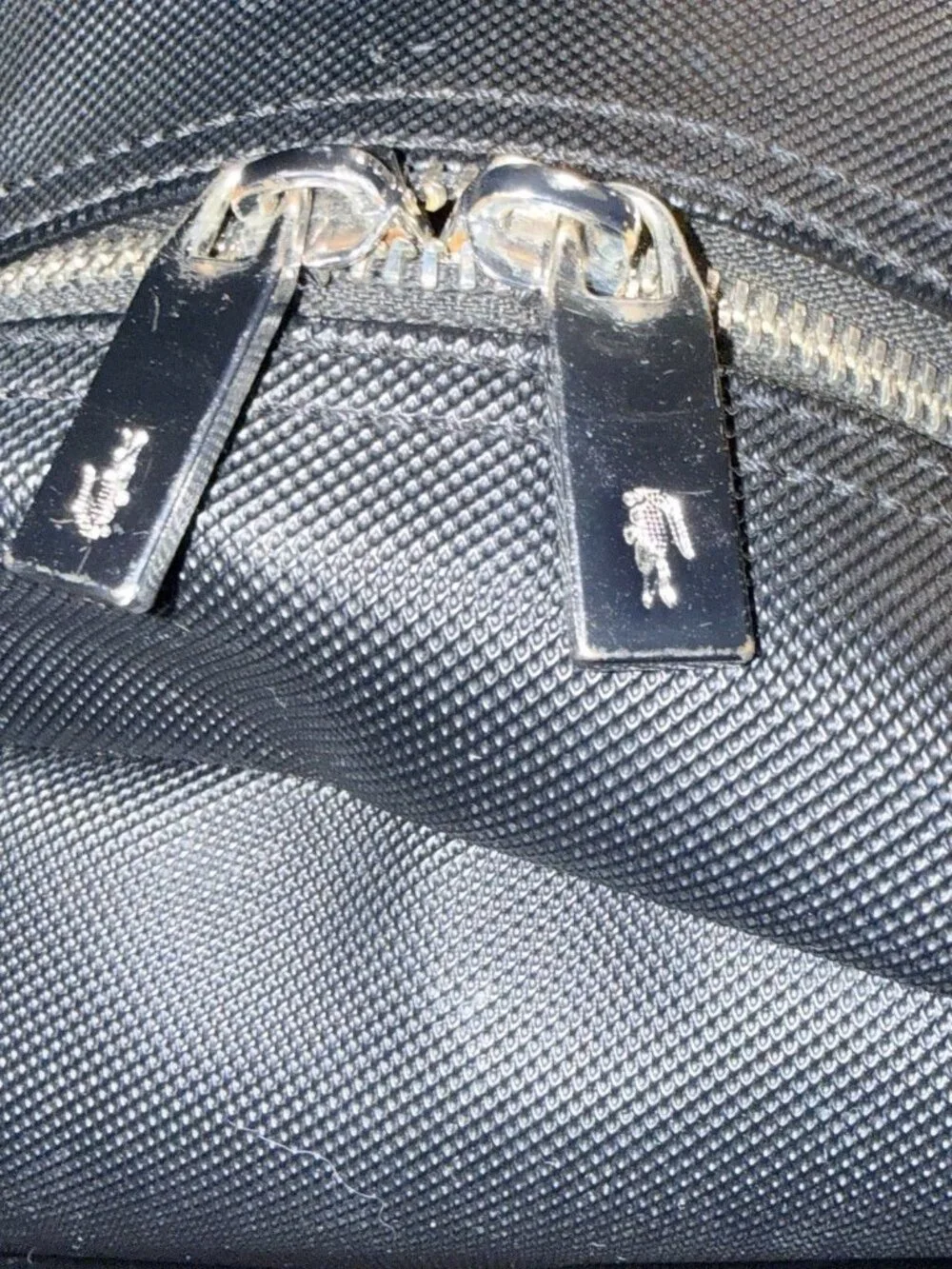 Lacoste Men's Classic Laptop Pocket Backpack, Black Textured Water Resistant